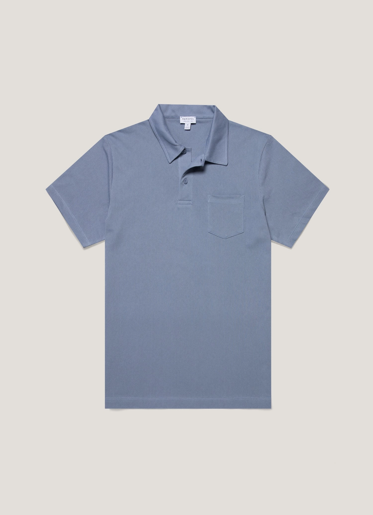 Men's Riviera Polo Shirt in Vintage Blue Fresh Outfit