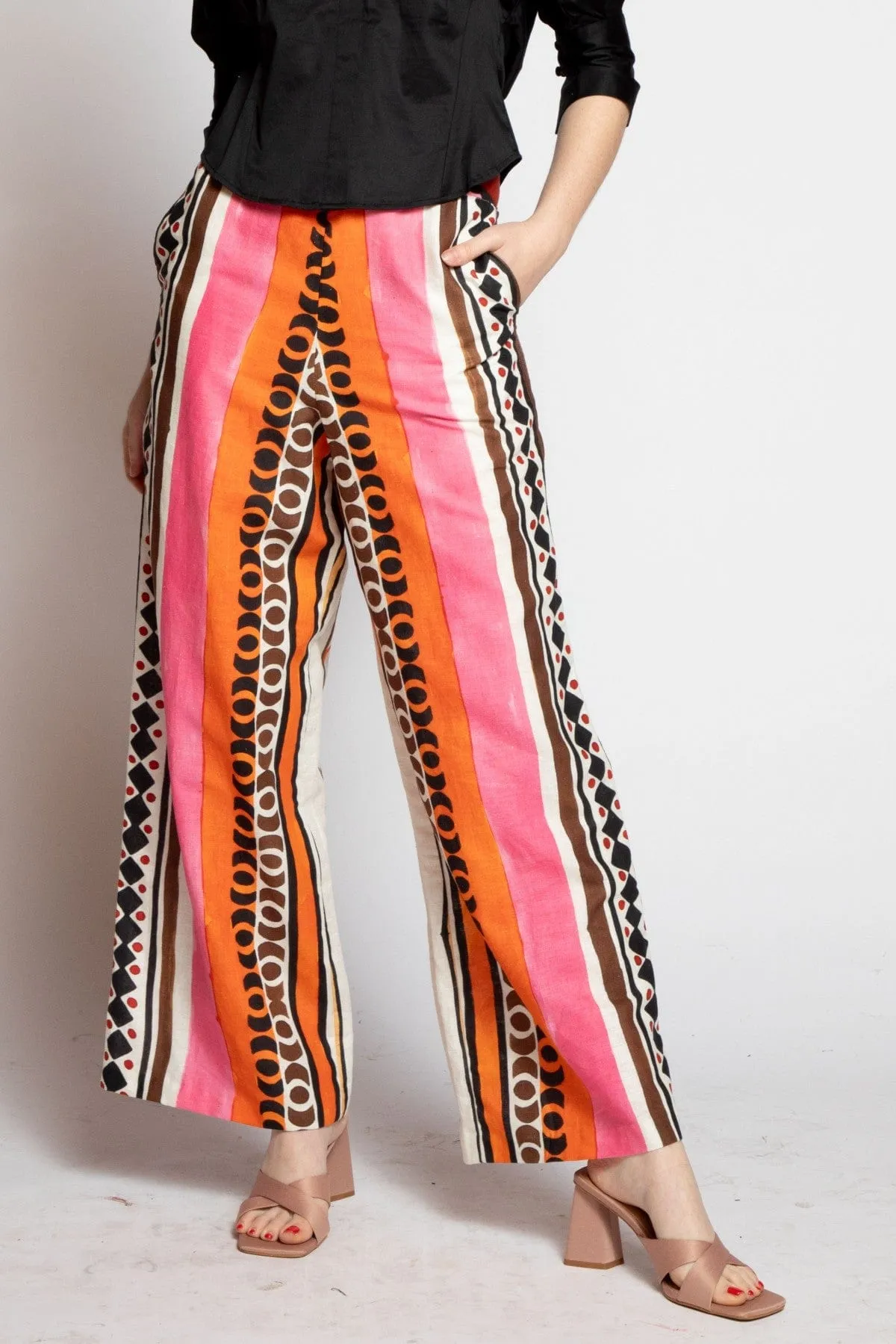 Euro-chic Cypress Pant - Tulum Stripe