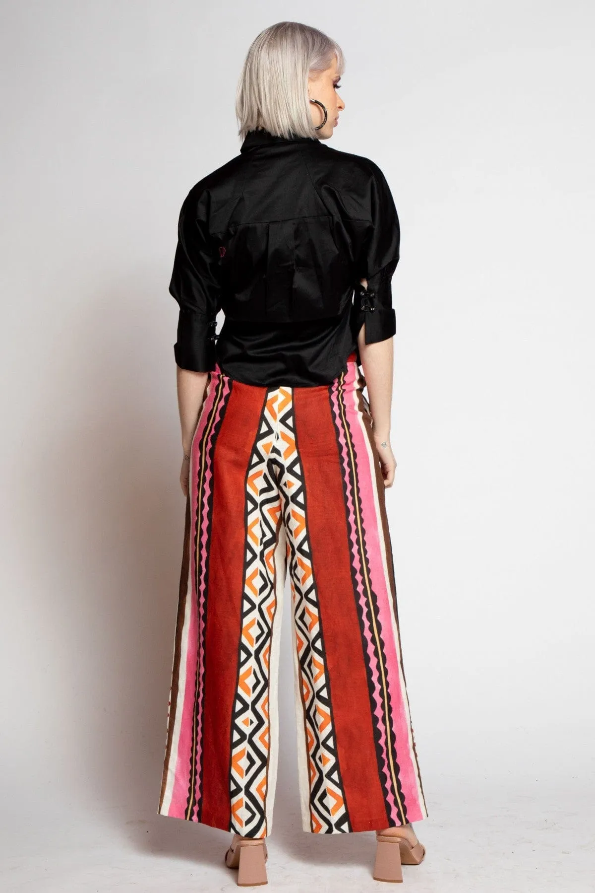 Euro-chic Cypress Pant - Tulum Stripe