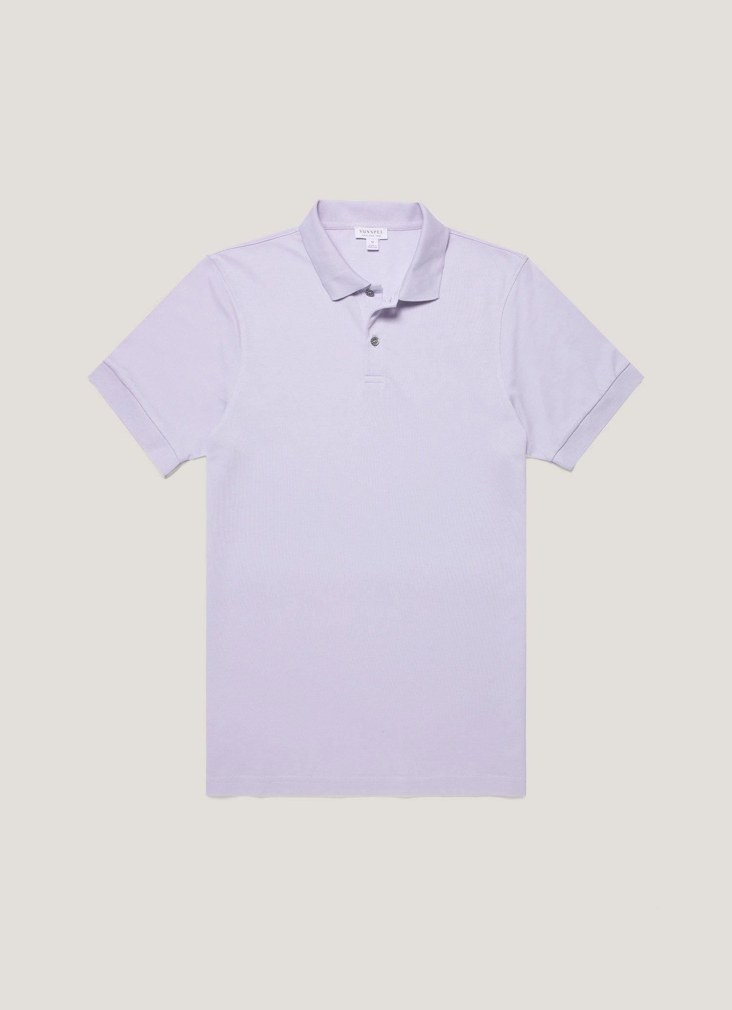 Cool Aura Trend Path Men's Piqu?? Polo Shirt in Pale Lilac