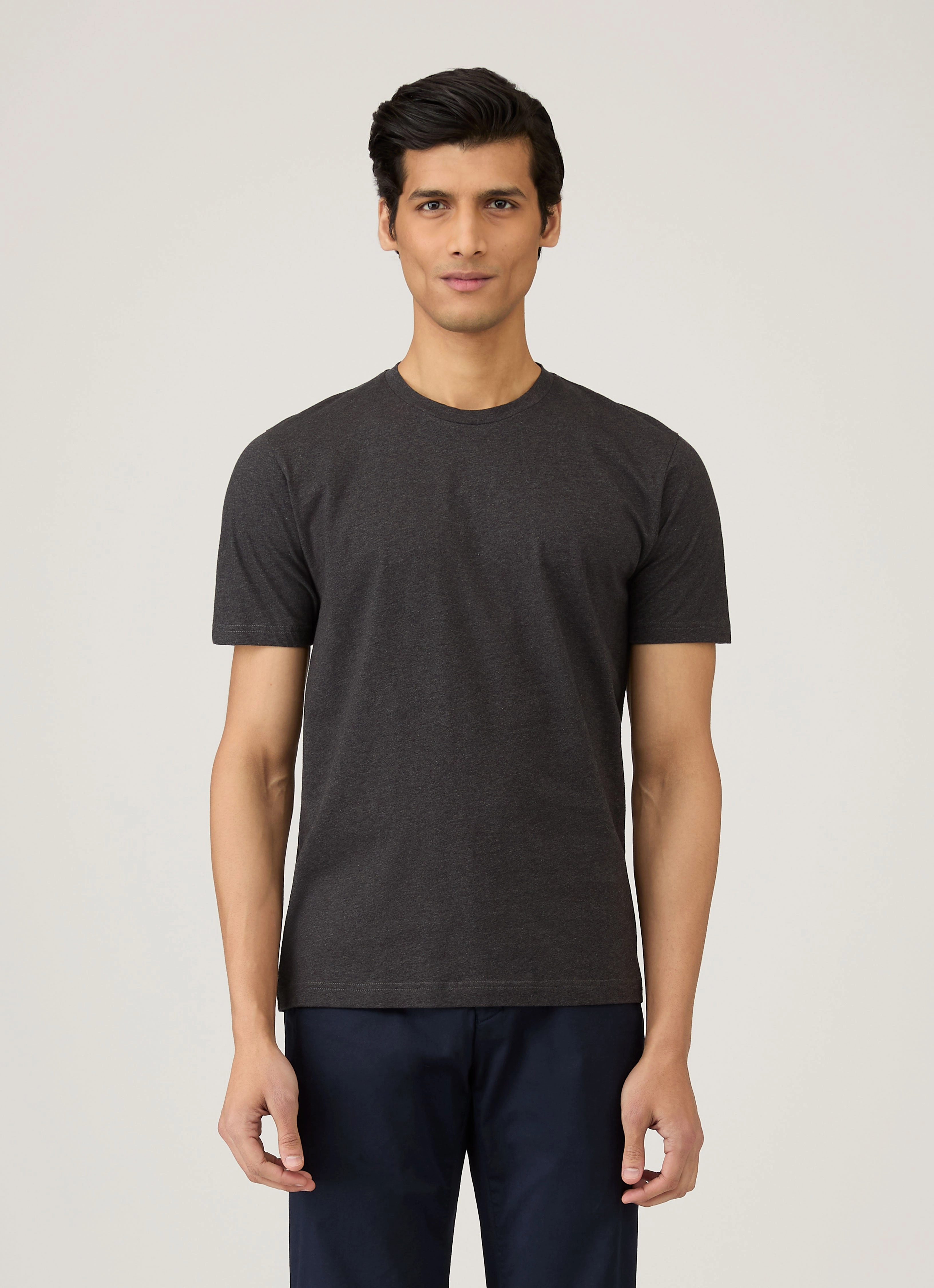 Everyday Mood Men's Riviera T-shirt in Charcoal Melange