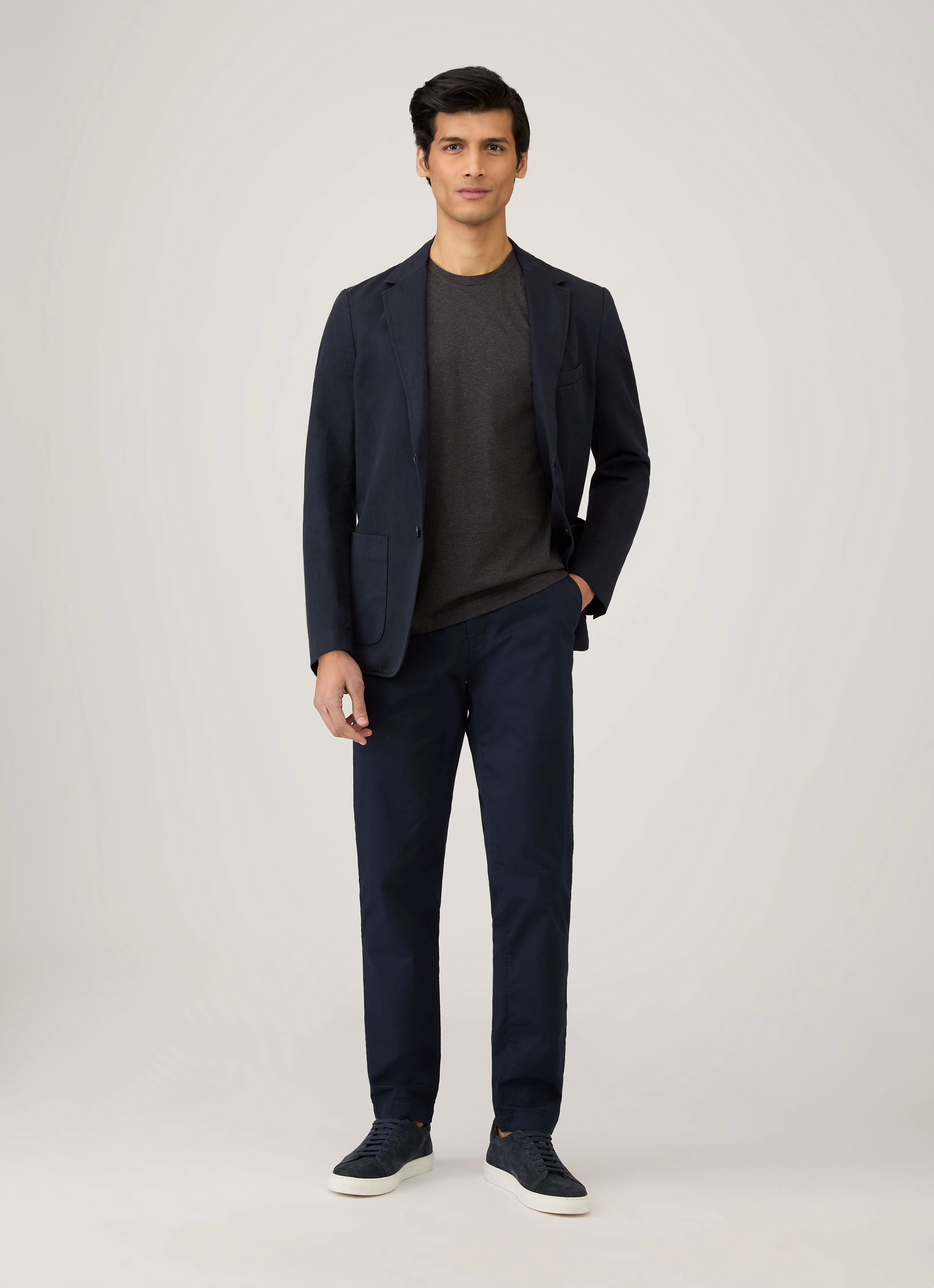 Everyday Mood Men's Riviera T-shirt in Charcoal Melange