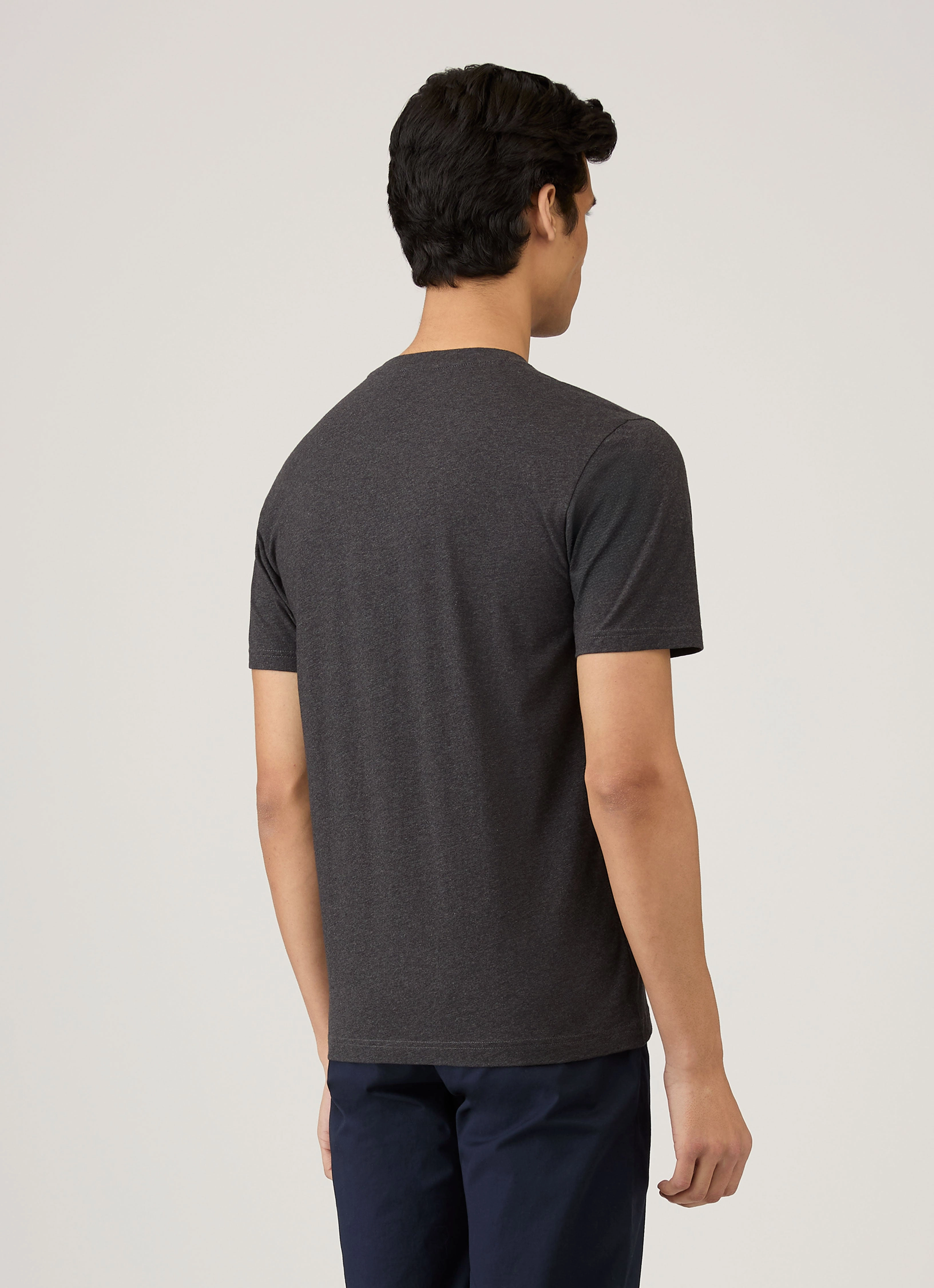 Everyday Mood Men's Riviera T-shirt in Charcoal Melange