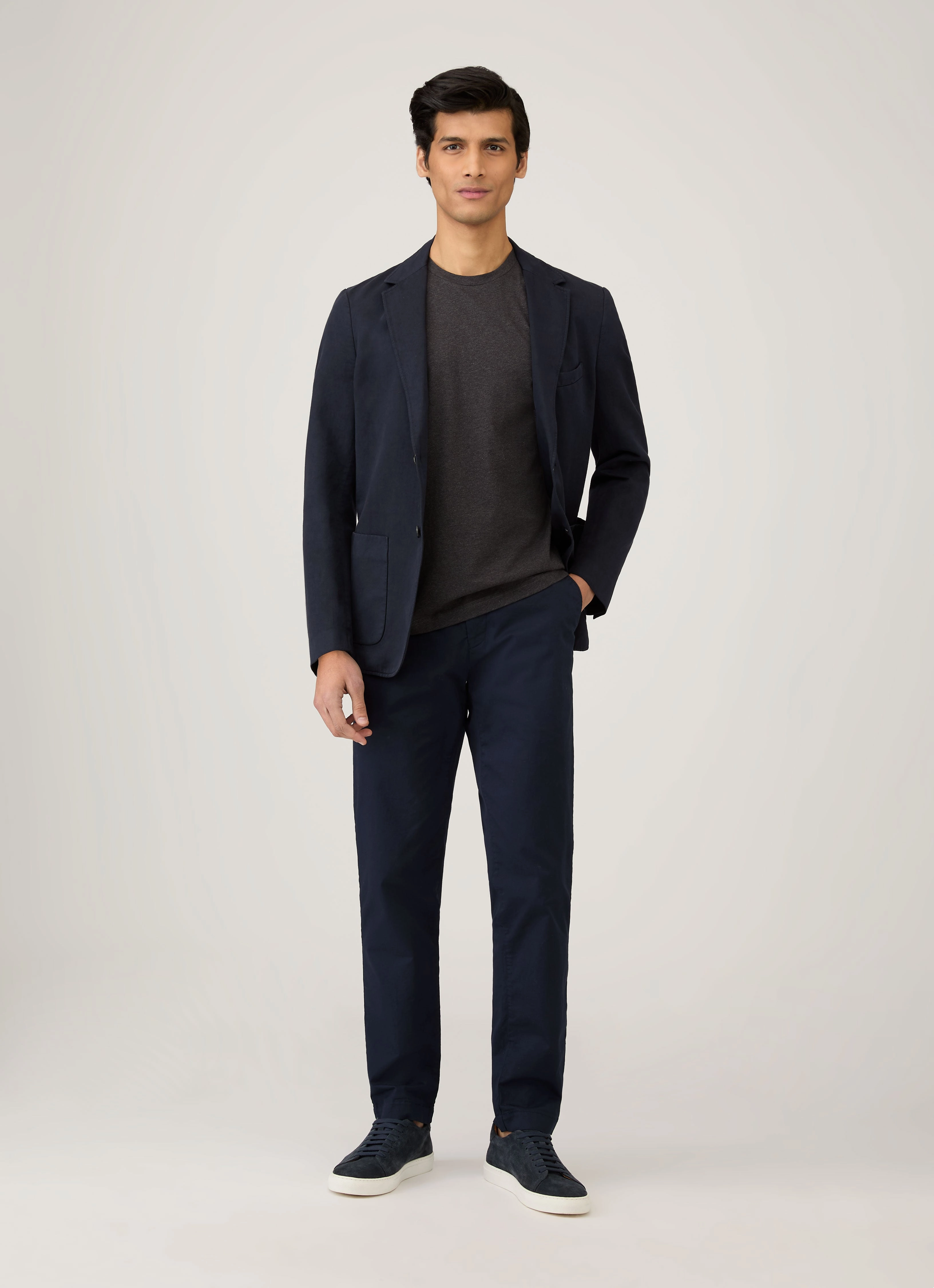 Everyday Mood Men's Riviera T-shirt in Charcoal Melange