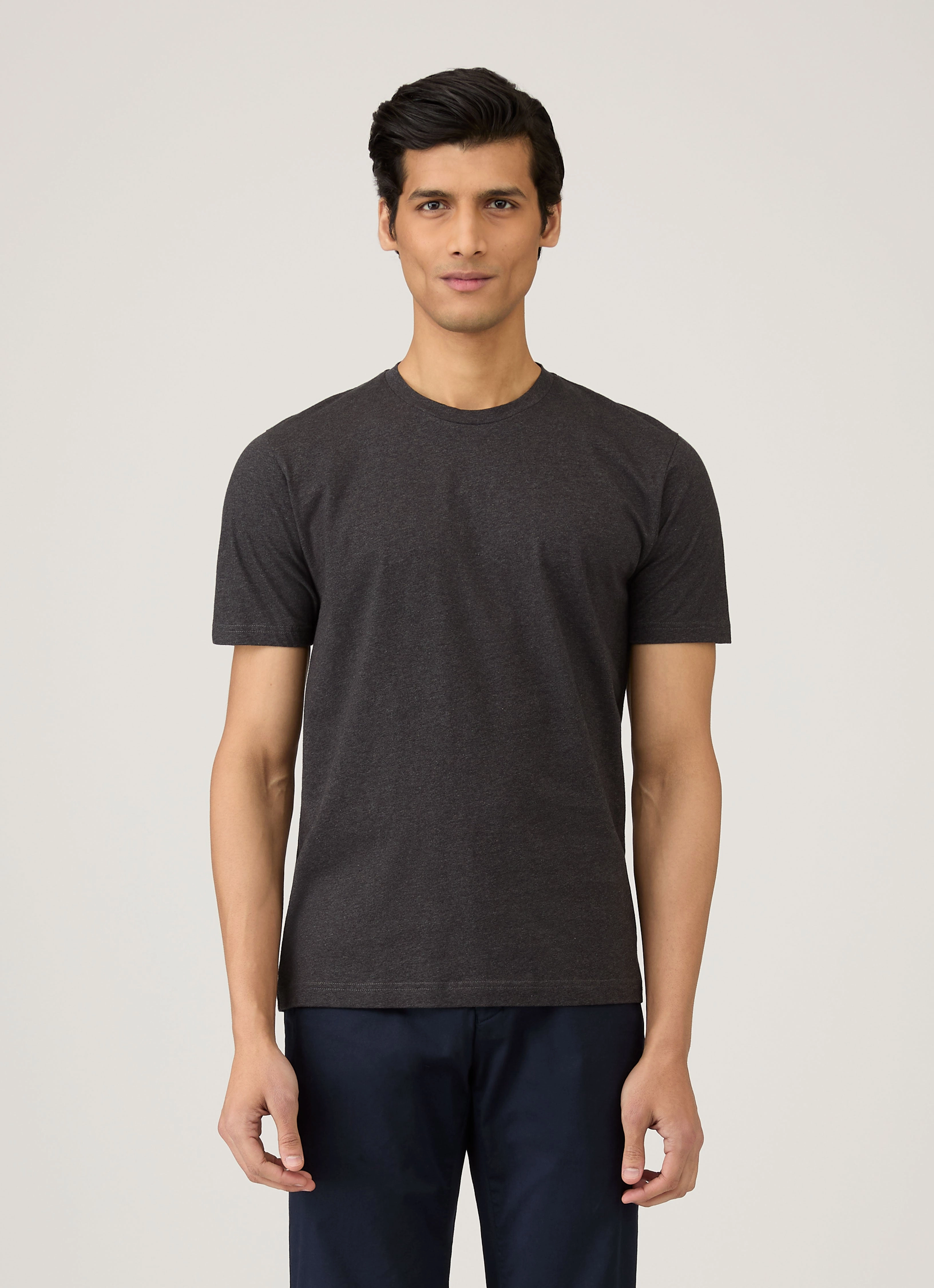 Everyday Mood Men's Riviera T-shirt in Charcoal Melange