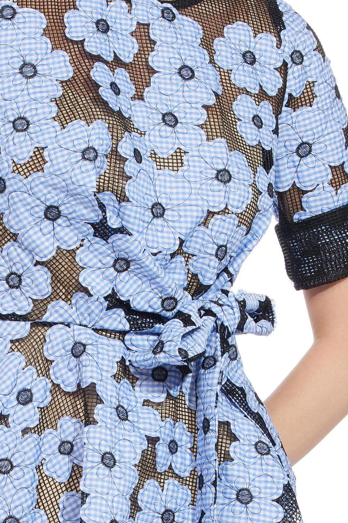 Ezra Dress- Daisy Blue Waist Sash