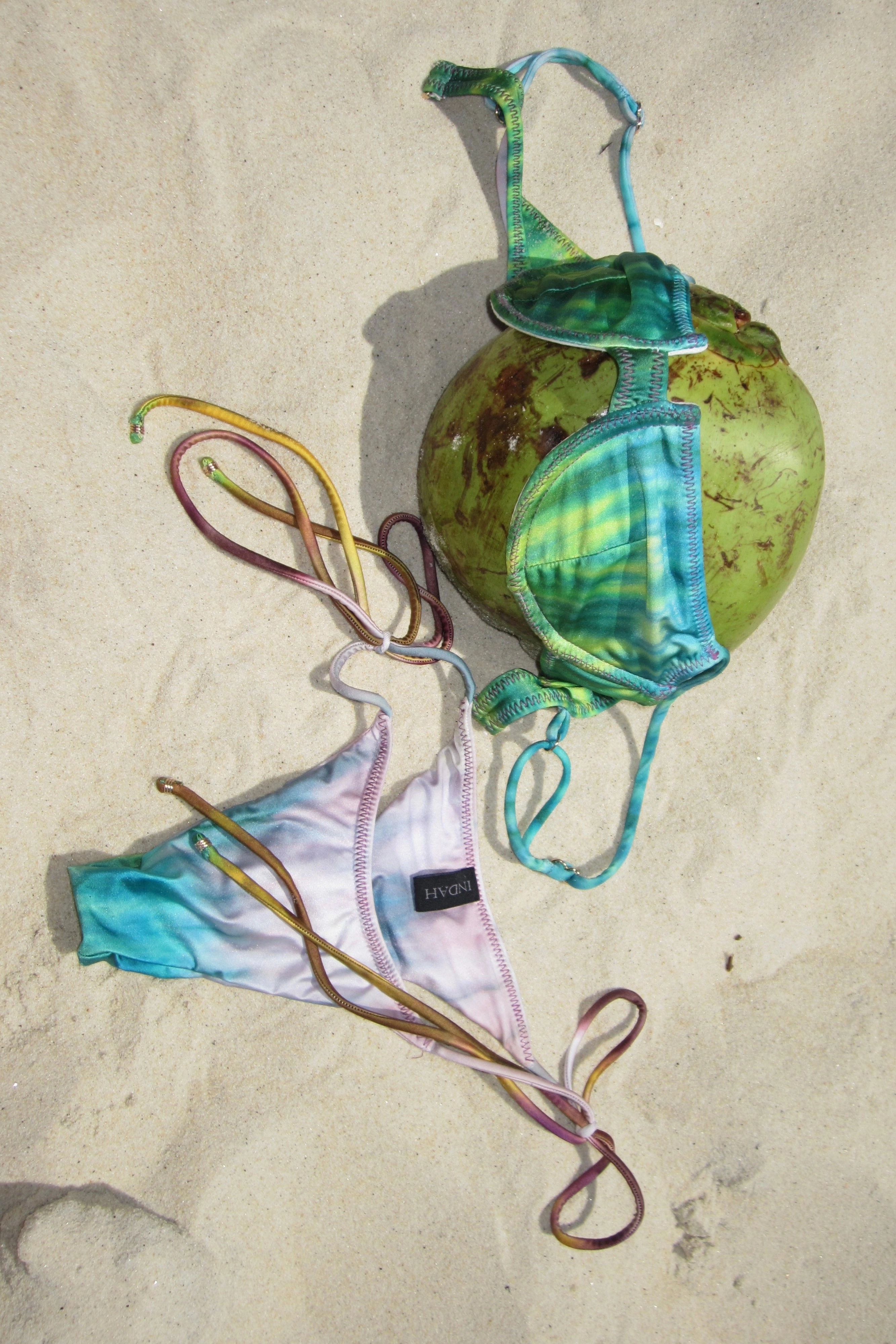 Ezra Tie Dye Skimpy Bikini Bottom Featherlight Material