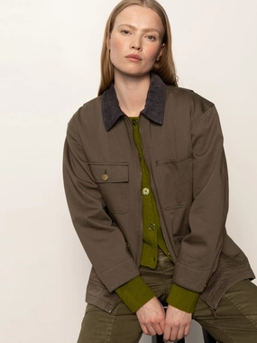 Barn Jacket Burnt Olive Light Puffer Jacket Sleek Puffer