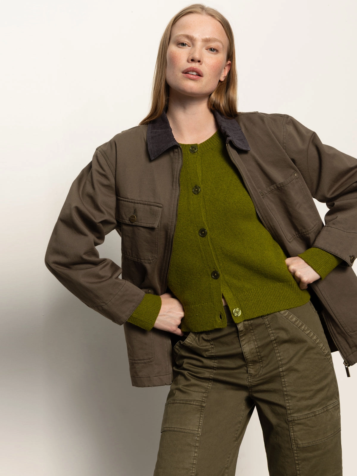 fabric tale Barn Jacket Burnt Olive
