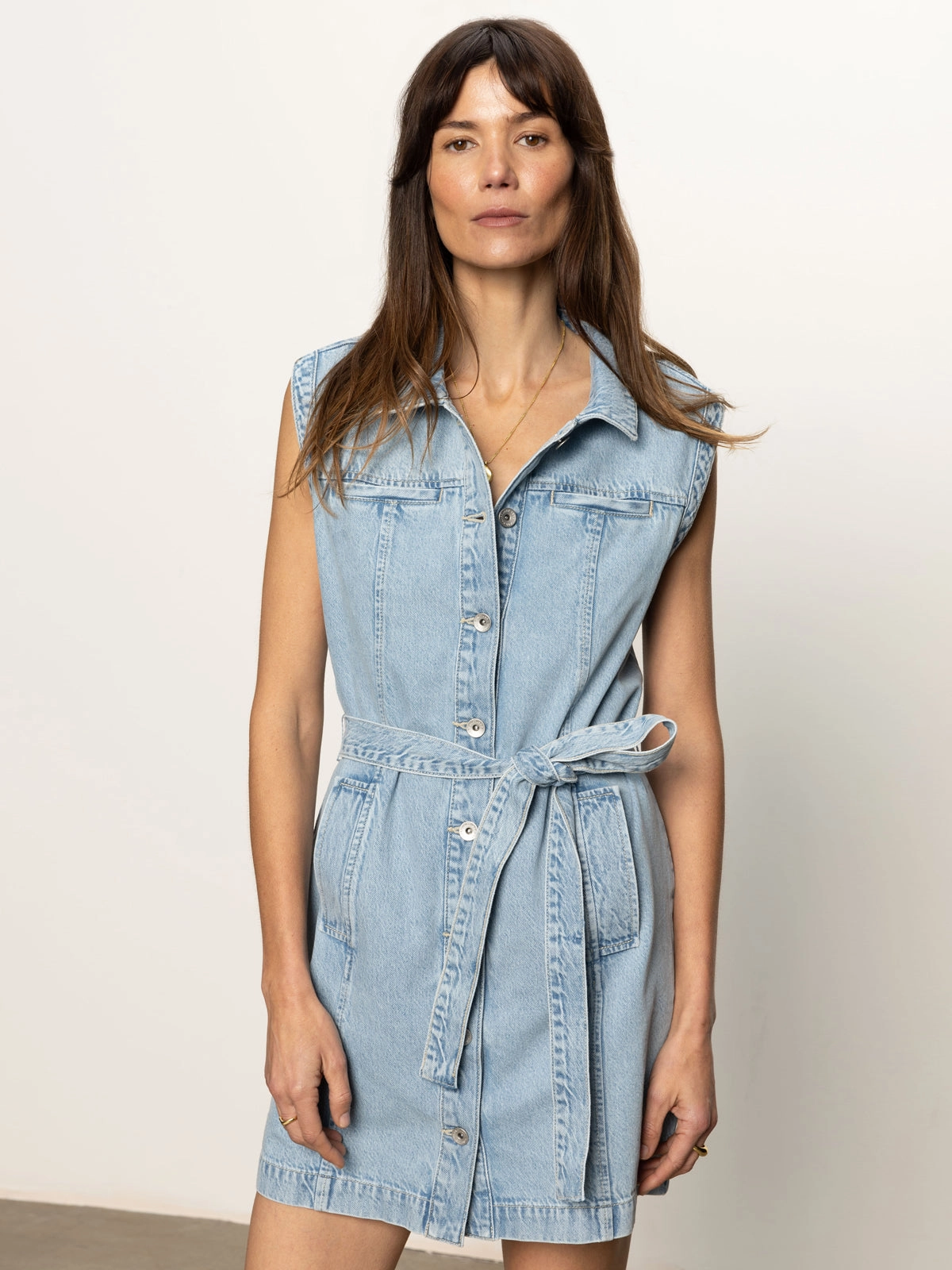 Faded Finish Ila Denim Dress Bouquet
