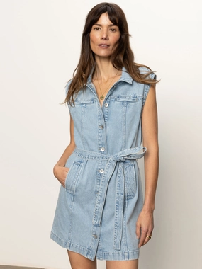 Affordable Beach Day Holiday Vibes Date Night Lightweight Ila Denim Dress Bouquet