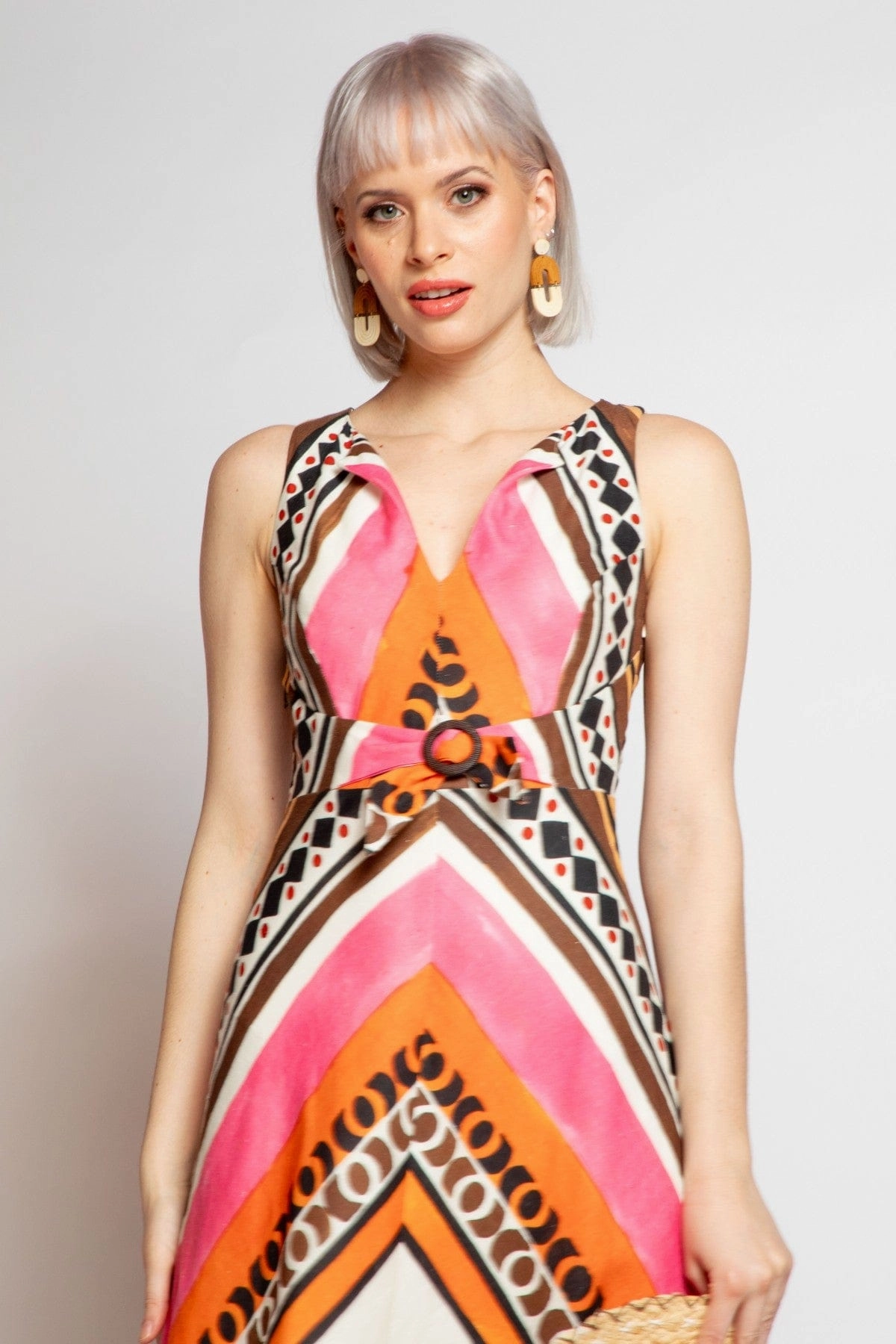 Fall Midi Dorsette Dress - Tulum Stripe