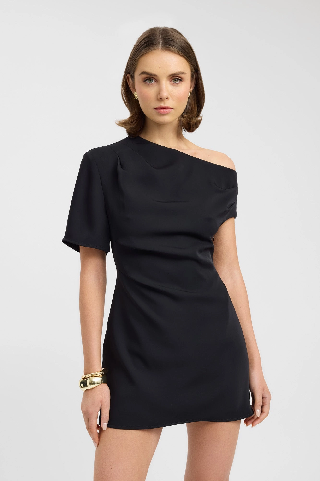 Fancy Ensemble Maria Asymmetric Mini Dress