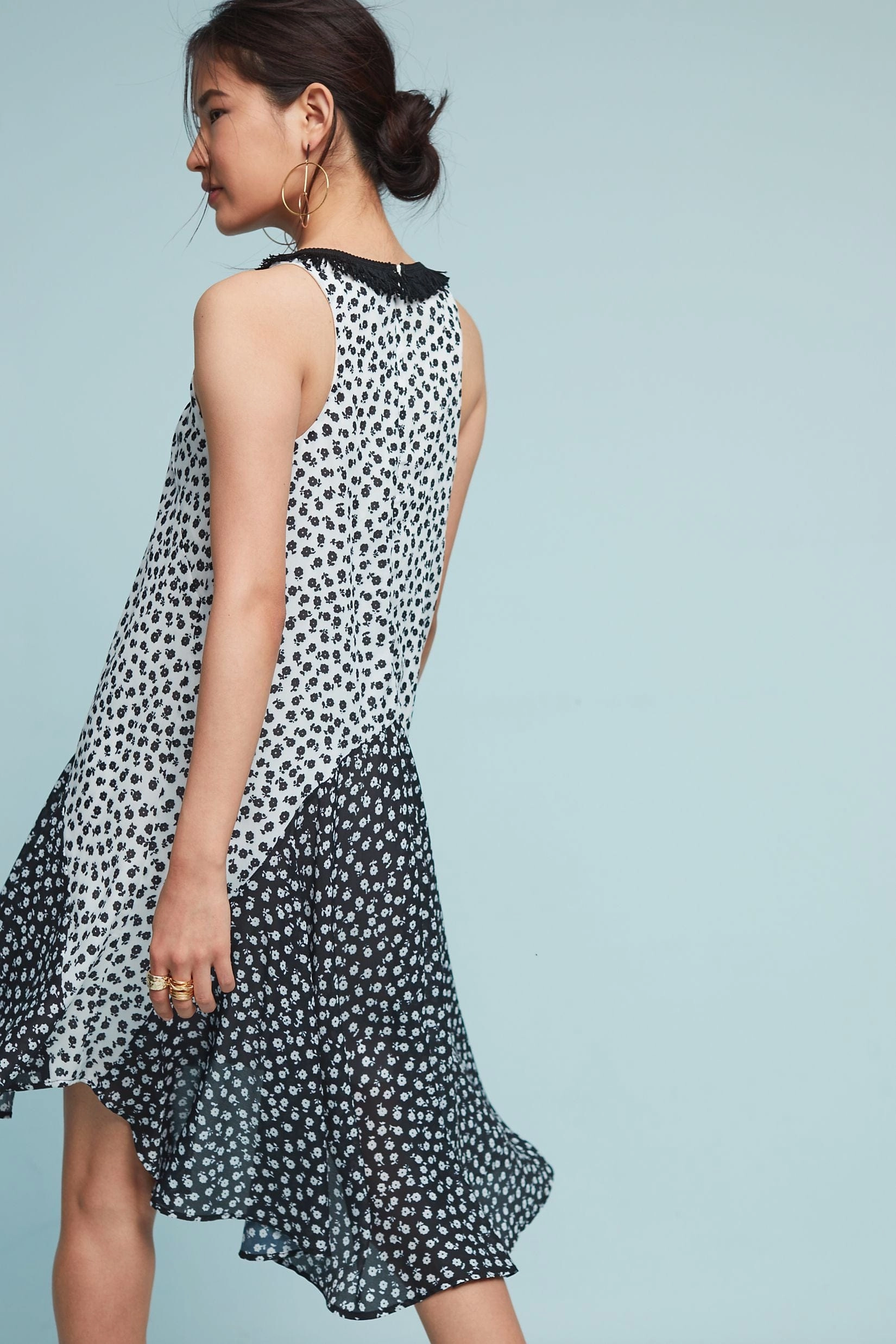 Fashion - friendly Claire Dress - Black & White Floral