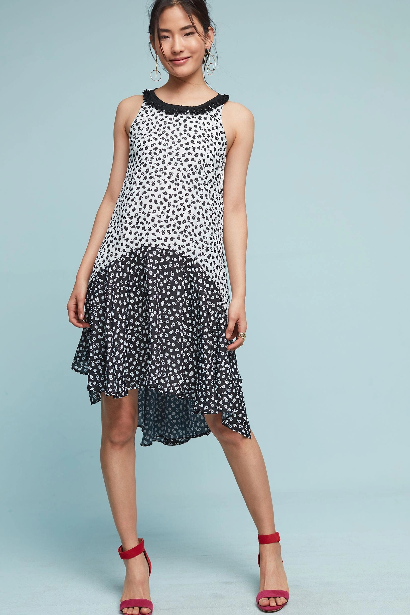 Fashion - friendly Claire Dress - Black & White Floral