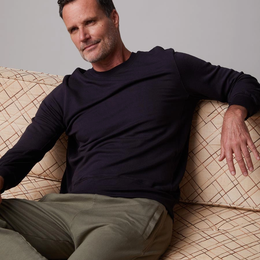 Tailored Waist Luxury Parent Lounge Sweatshirt