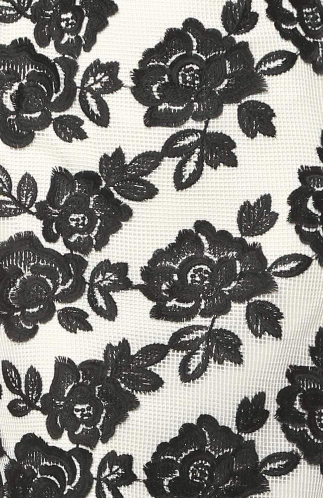 Fashion Staple Loma Dress in Black & White Bat Orchid