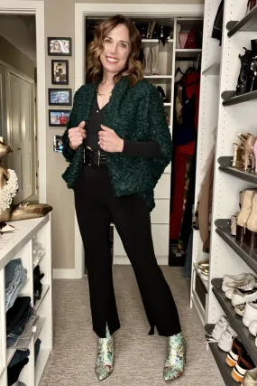 Formal Jacket Celeste Cardigan - Emerald Moss