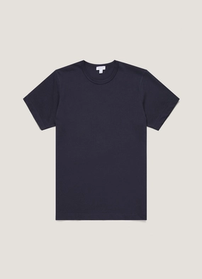 Men's Single Jersey T-shirt in Navy Relaxed-fit top Summer Ready