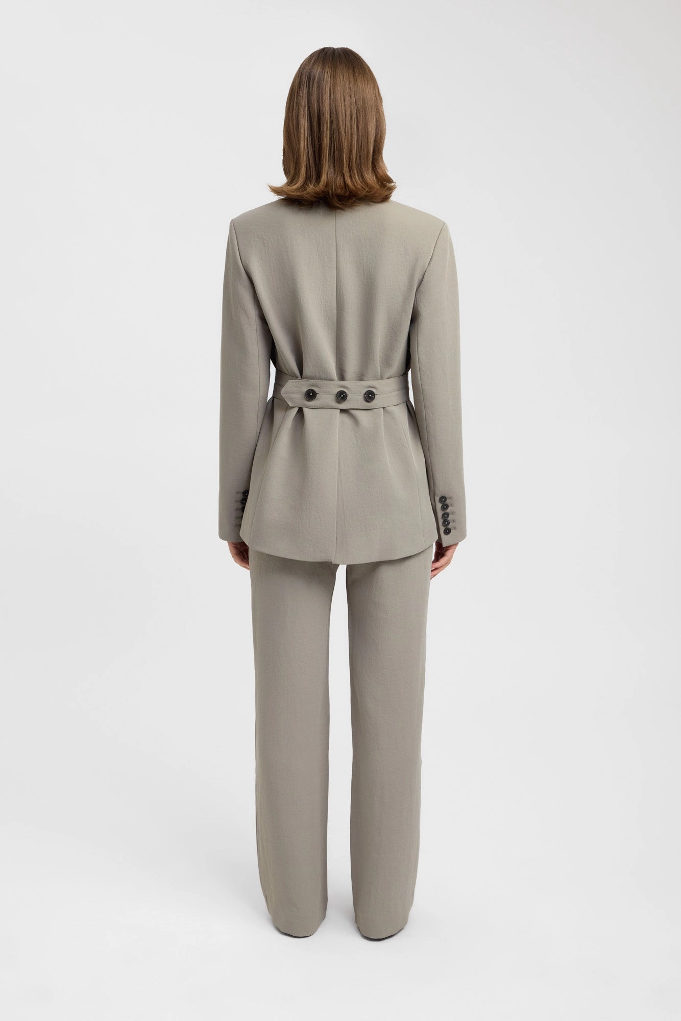 Fashionable Draping Ariel Button Blazer