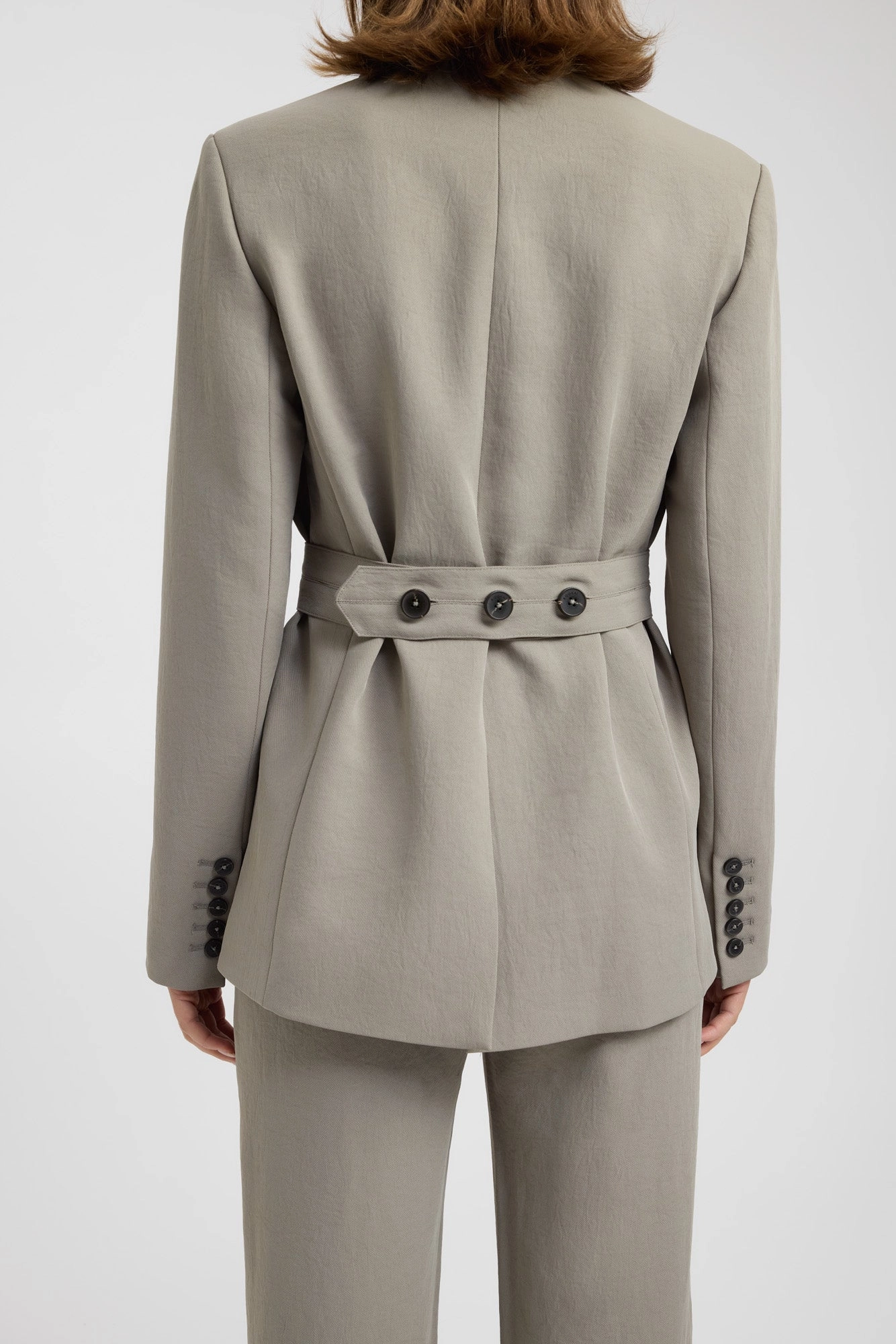 Fashionable Draping Ariel Button Blazer