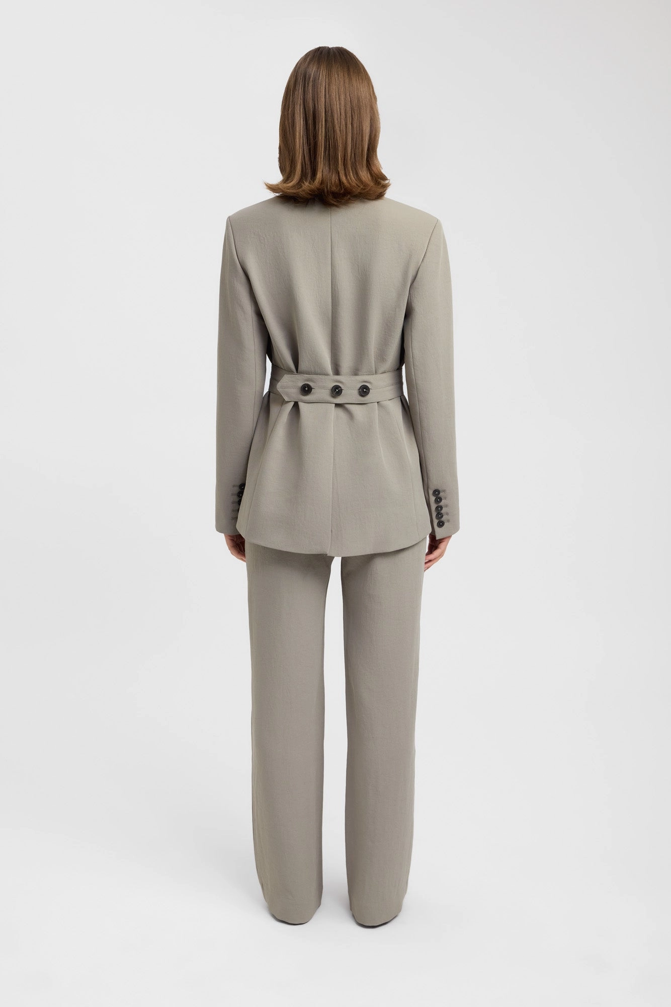 Fashionable Draping Ariel Button Blazer