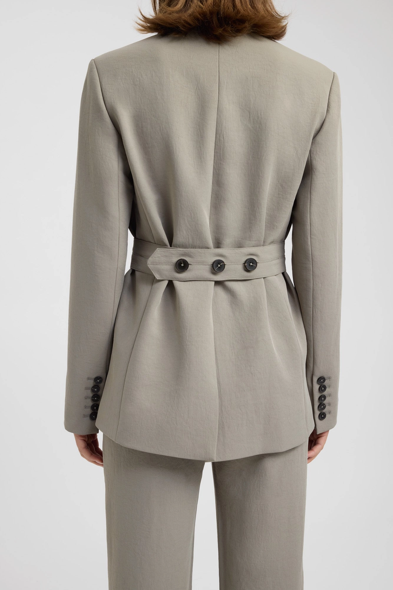 Fashionable Draping Ariel Button Blazer