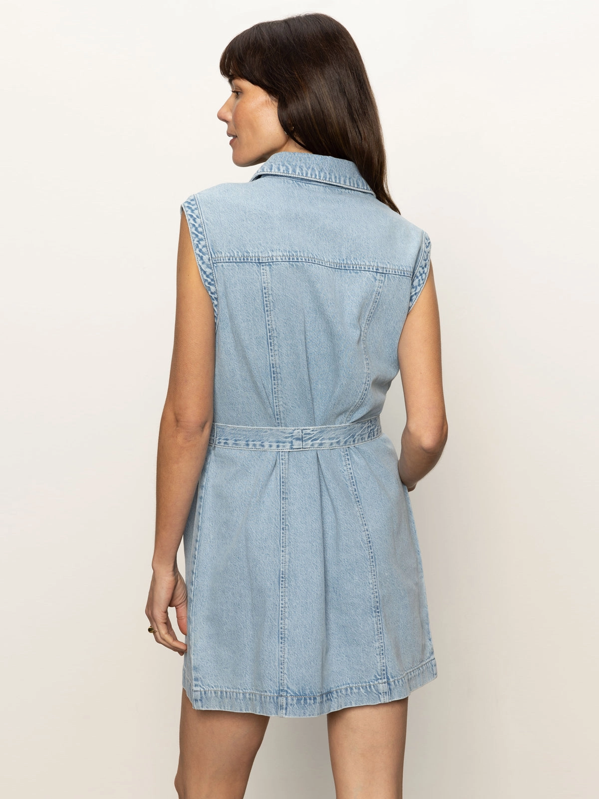 Fine Garments Ila Denim Dress Bouquet