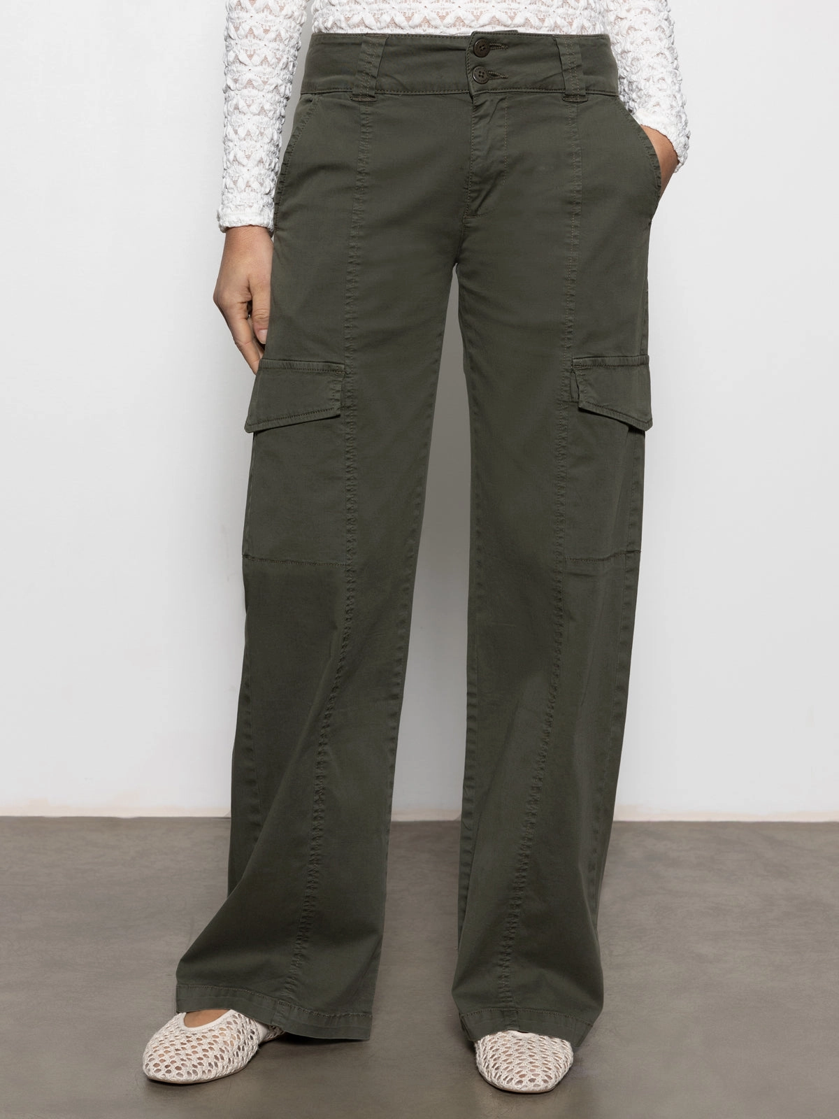 Rebel Standard Rise Straight Leg Pant Kalamata Fashionable Waist