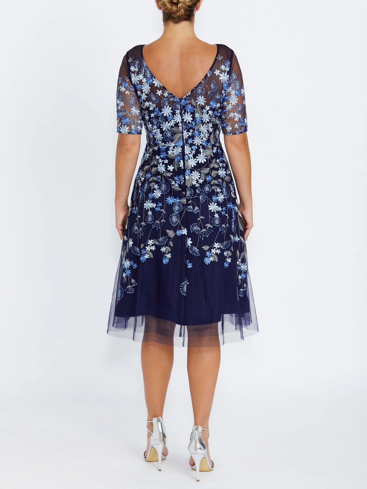 Flashy Garment Catalina Navy Midi Dress