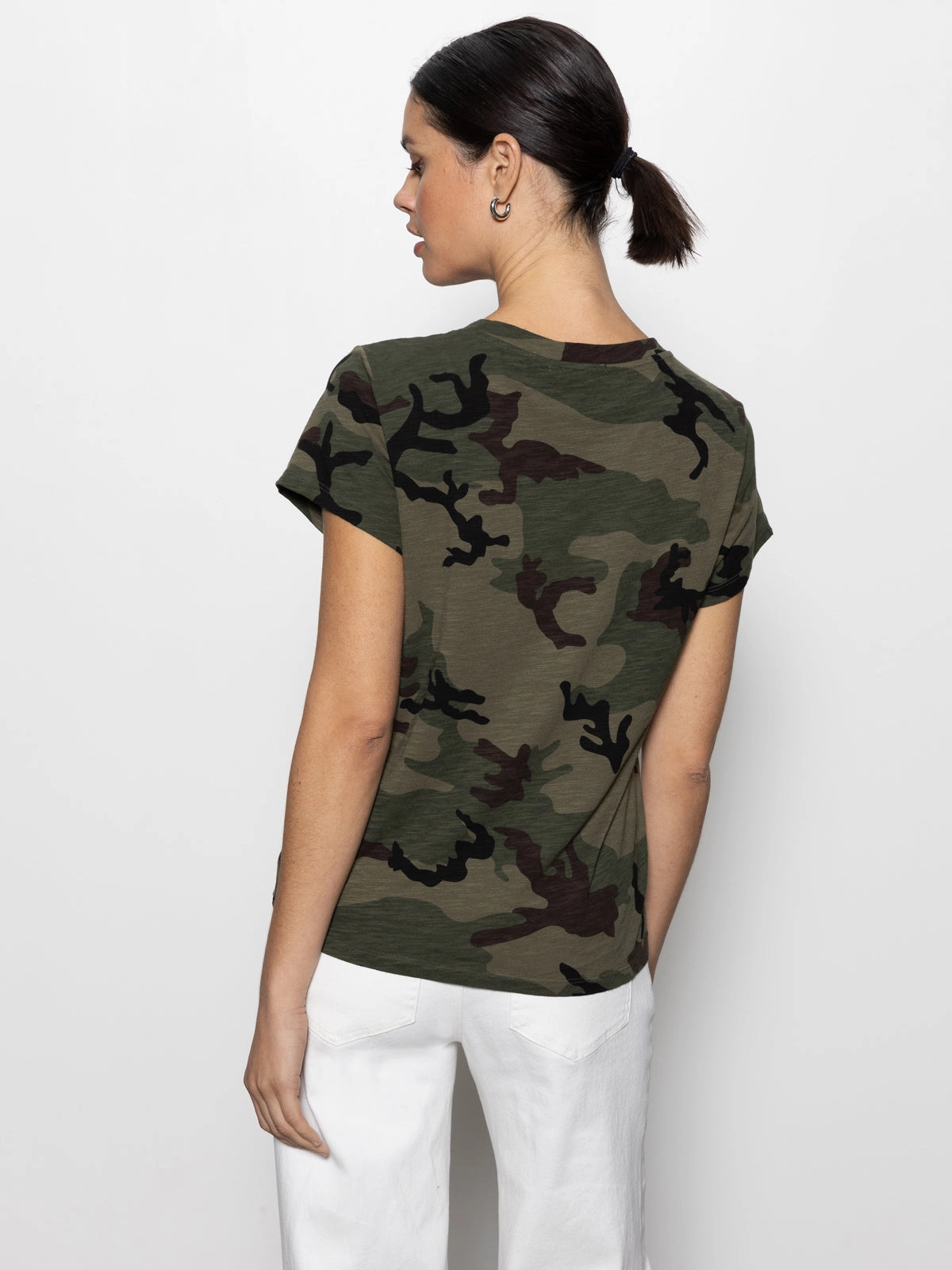 Flattering Comfort The Perfect Tee Hiker Camo