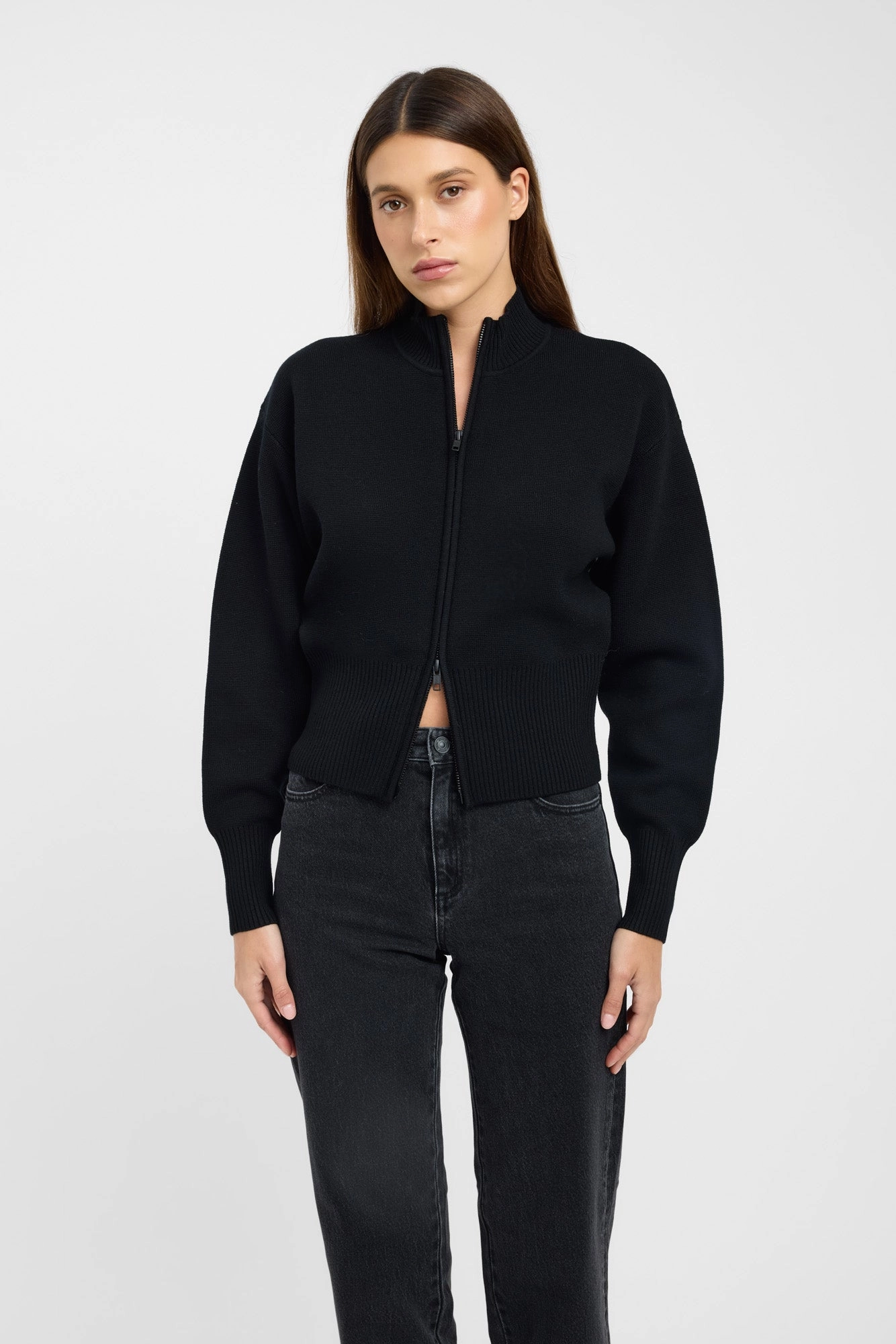 Flattering Style Dalton Zip Cardigan