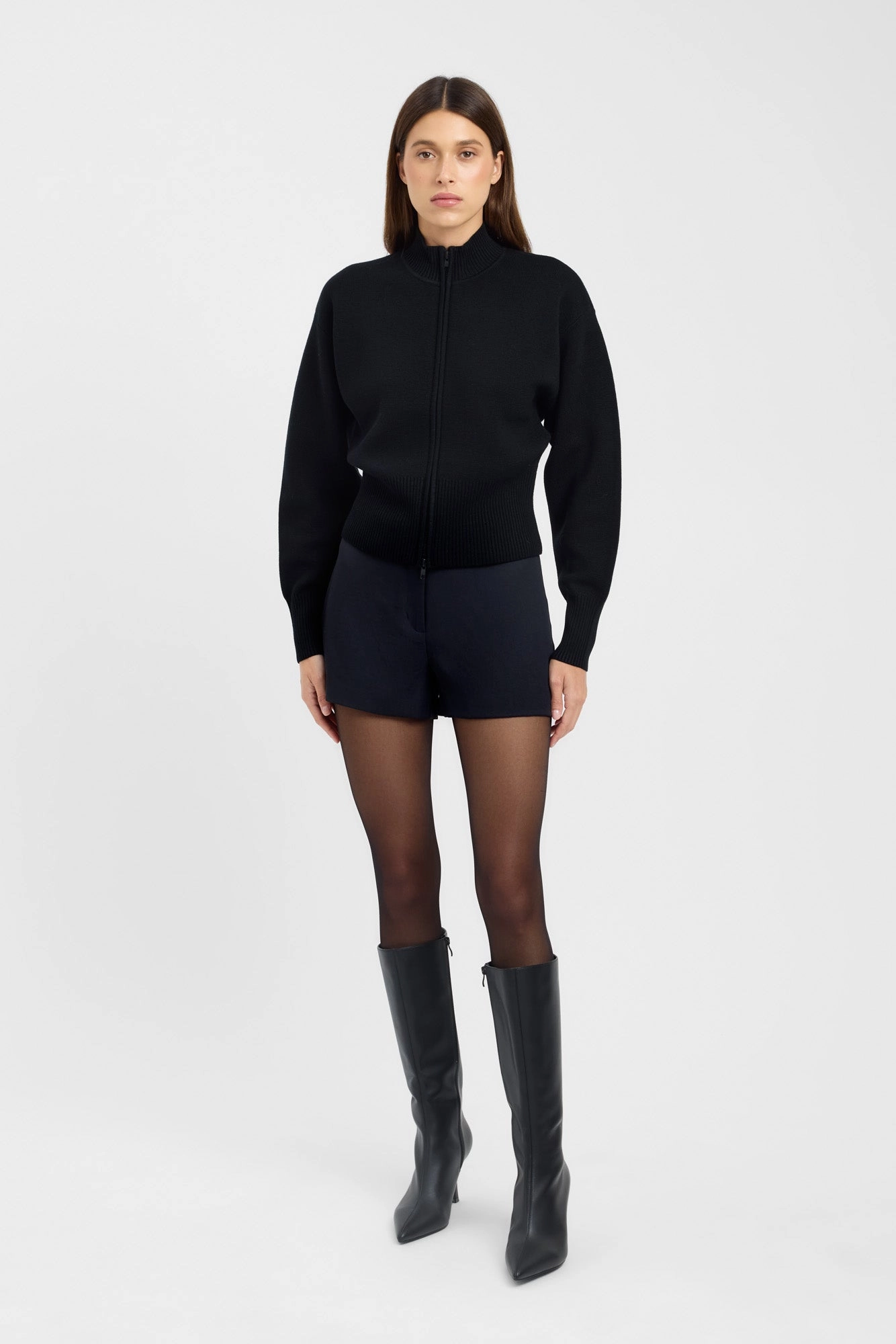 Flattering Style Dalton Zip Cardigan