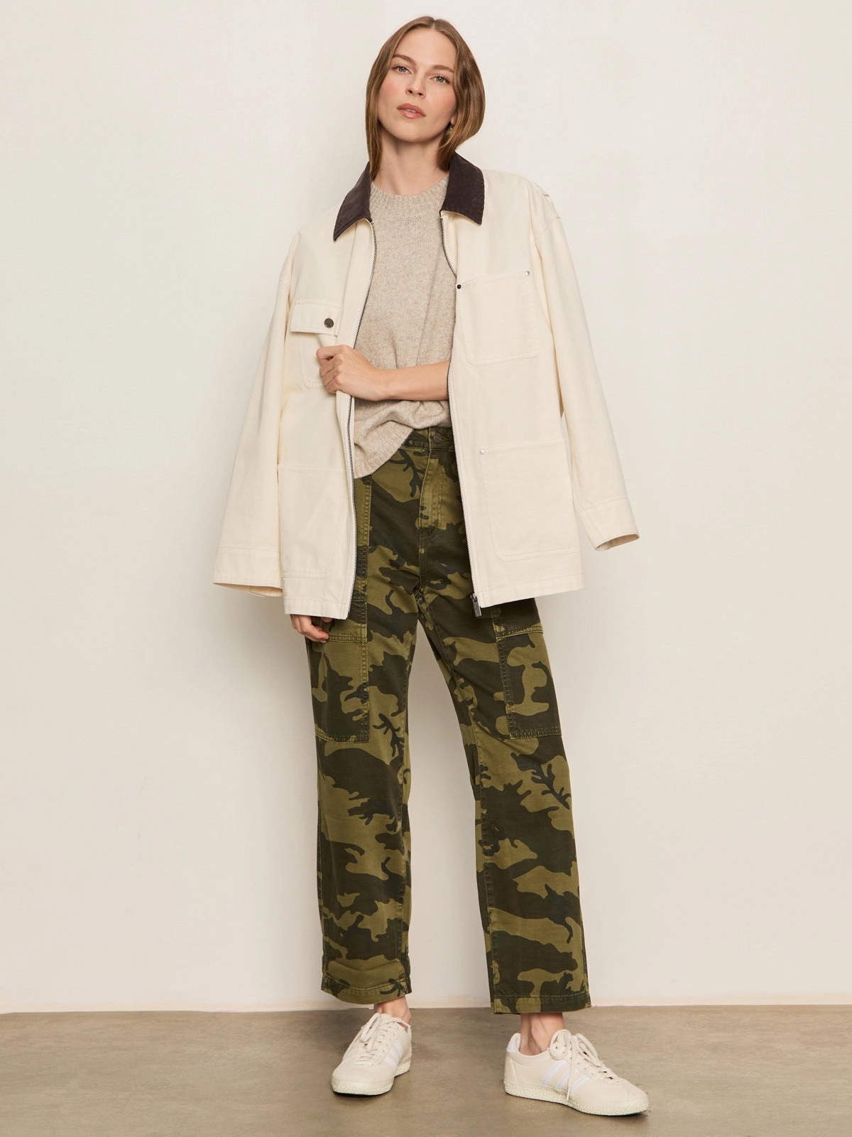 Flattering Waist Boyfriend Utility Pant Rambler Camo