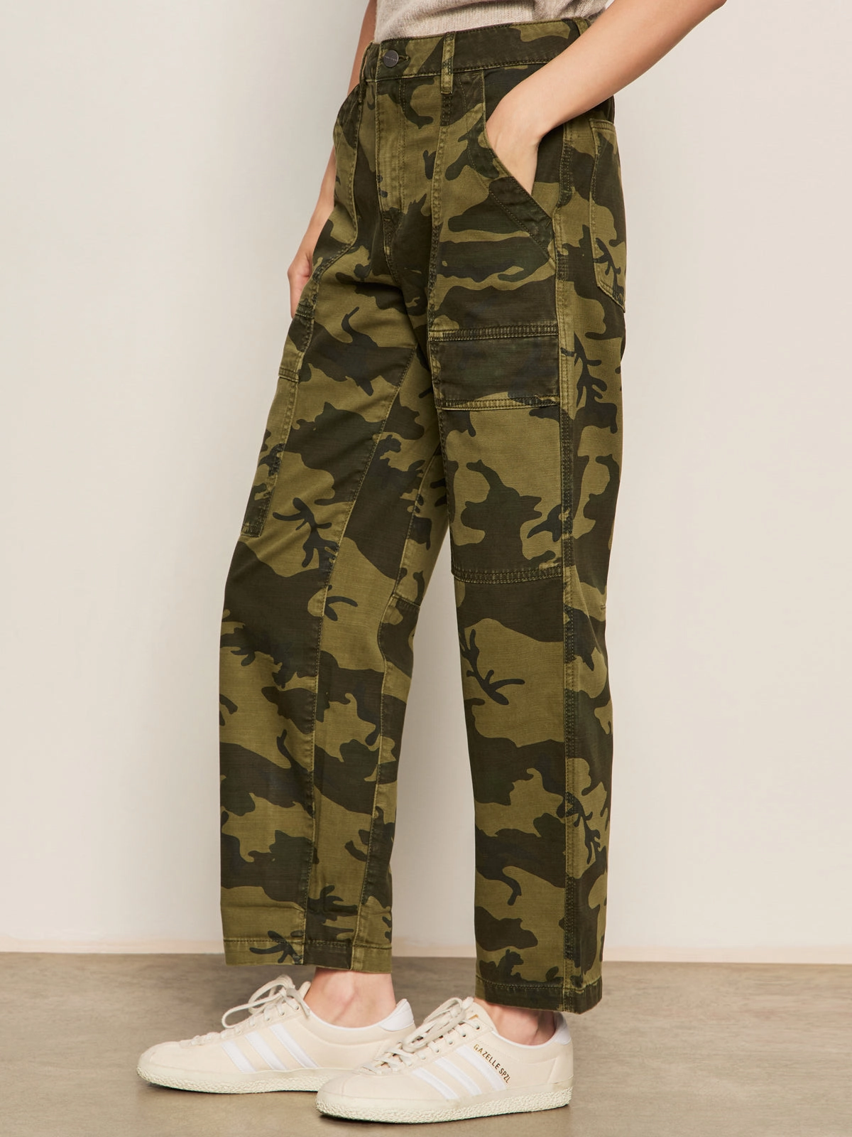 Flattering Waist Boyfriend Utility Pant Rambler Camo