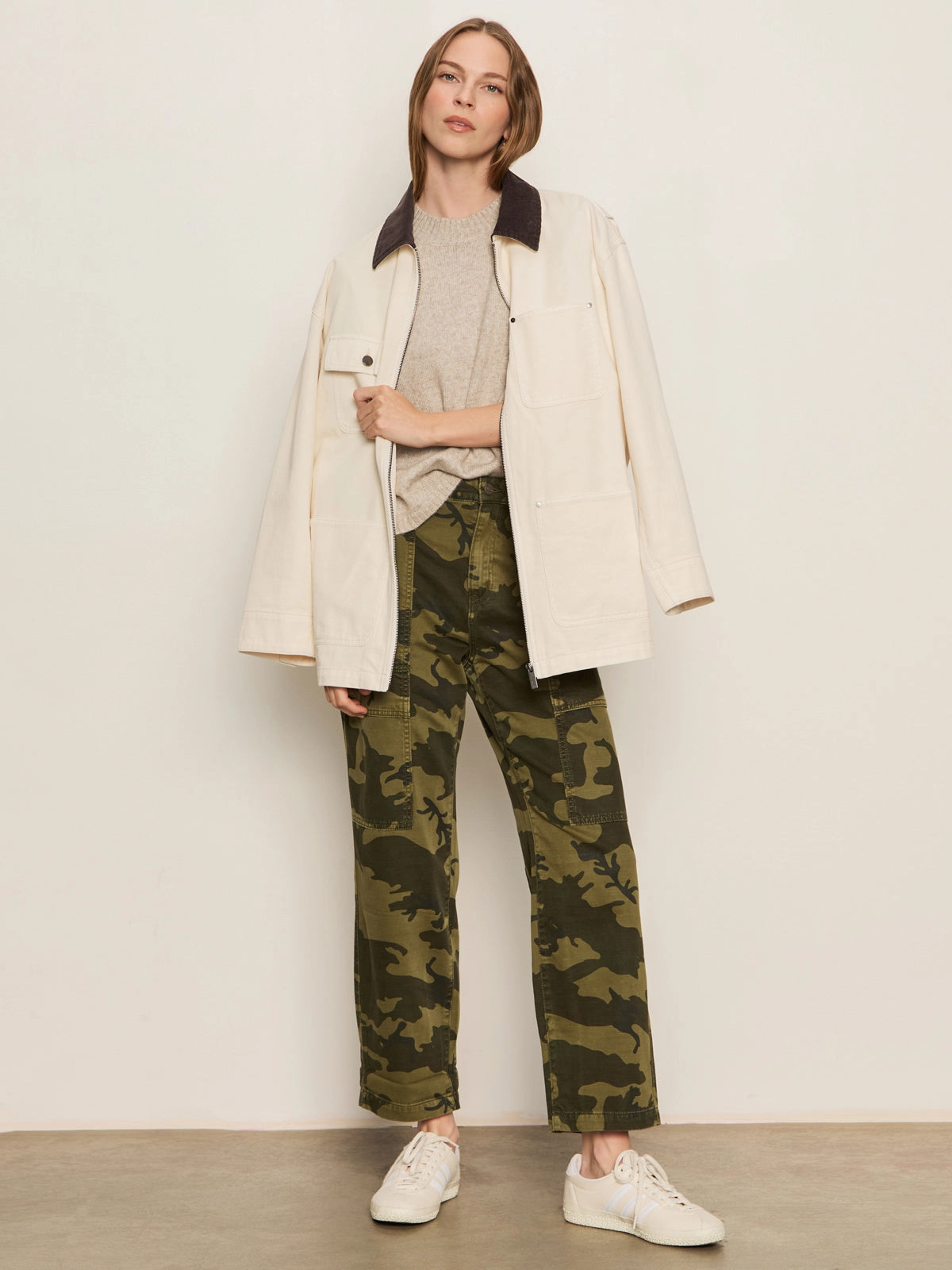 Flattering Waist Boyfriend Utility Pant Rambler Camo