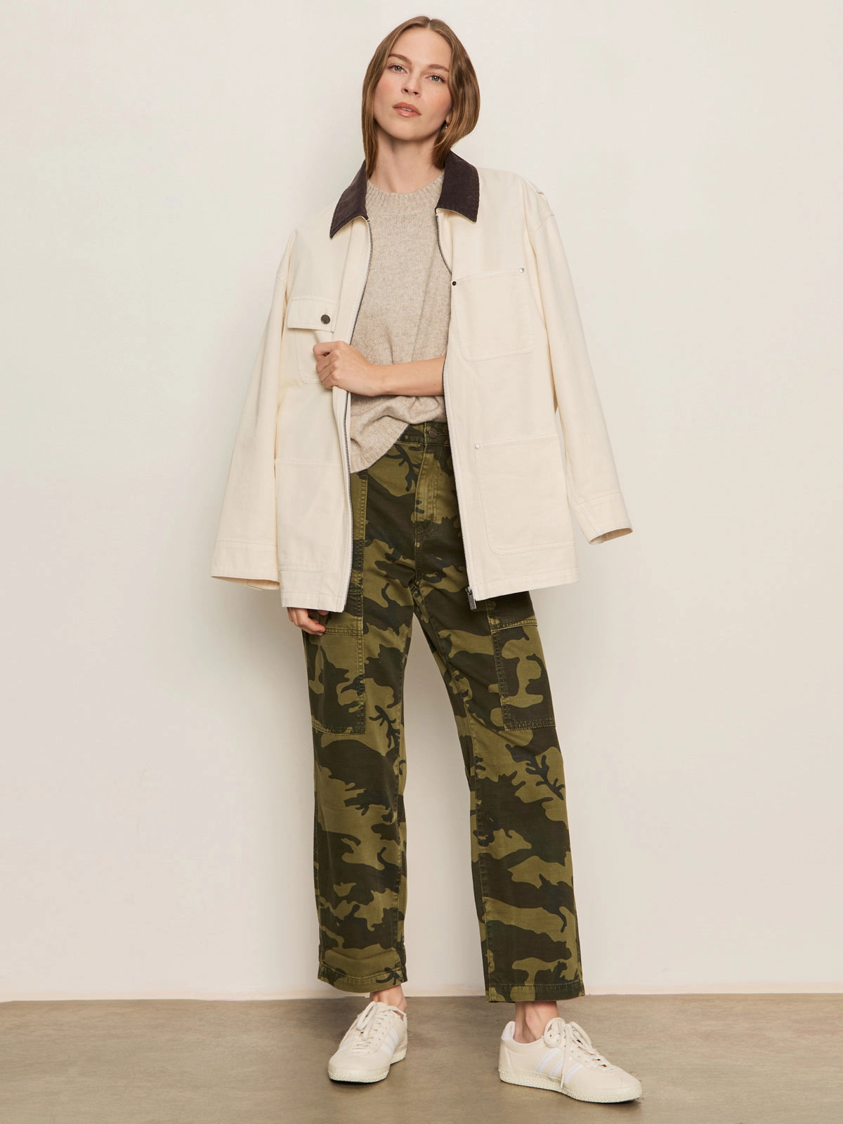 Flattering Waist Boyfriend Utility Pant Rambler Camo