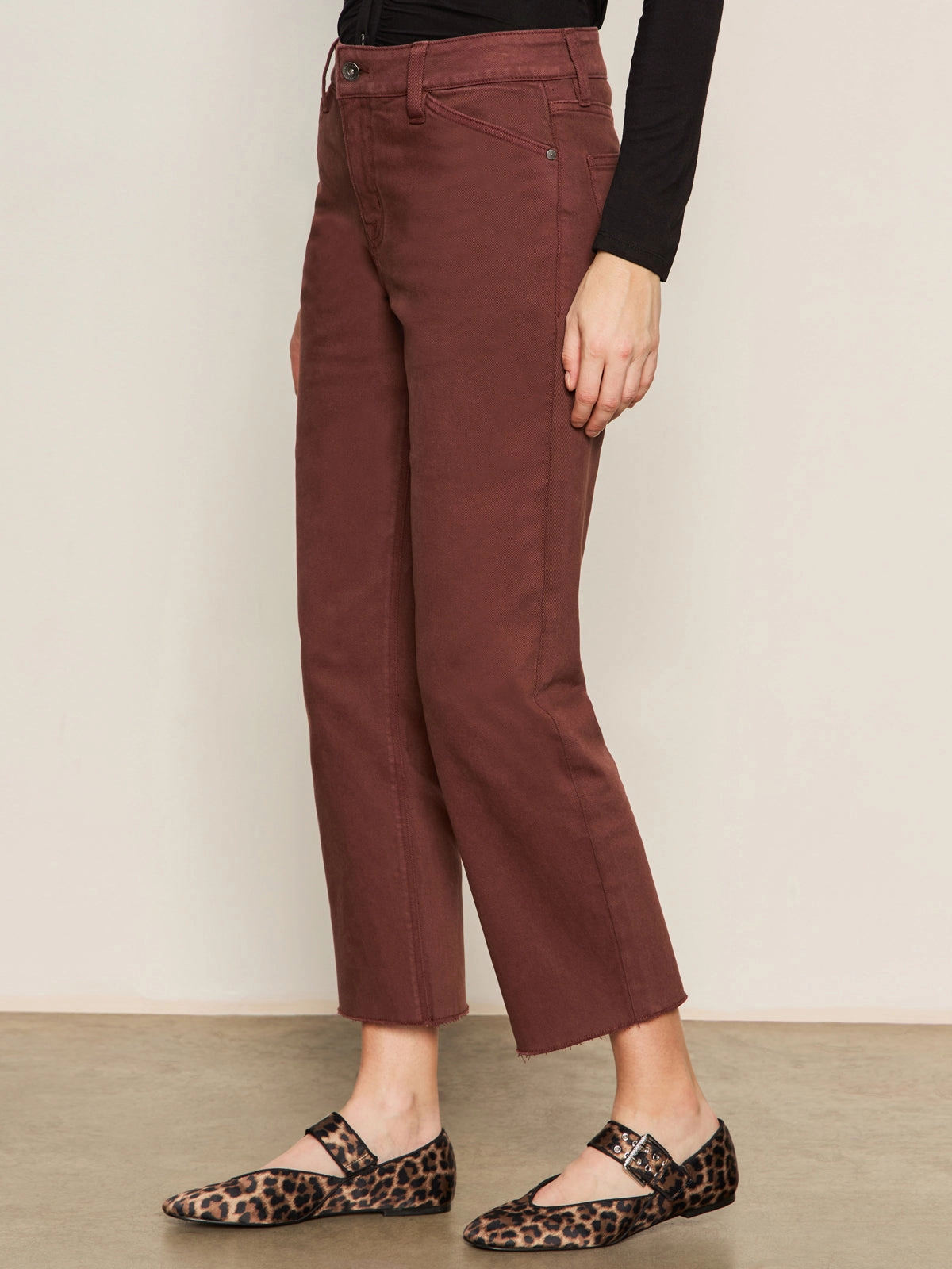 Flexible Fit Cadence 90's Straight Crop Jean Chicory