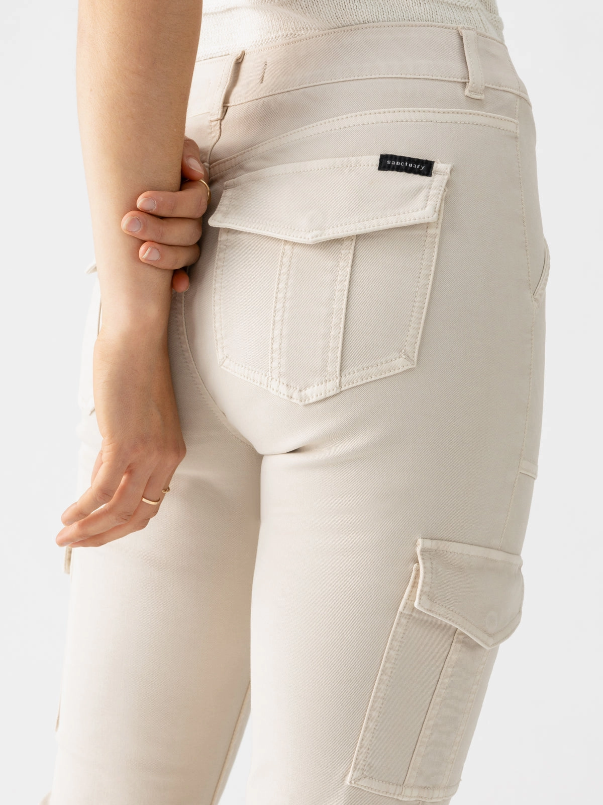 Flexible Waist Sculpted Hayden Bootcut Standard Rise Pant Toasted Almond