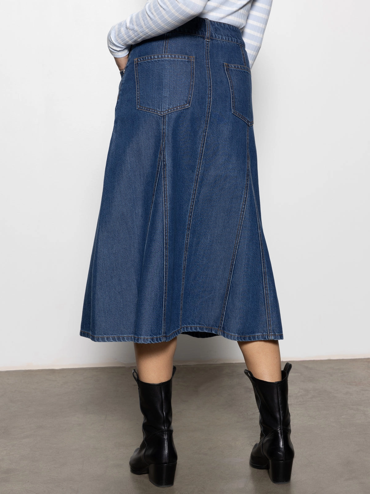 Flora Denim Skirt Happy Hour Fair trade
