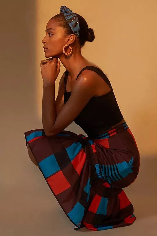 Flounced Midi Skirt Weekend Look Global Inspiration