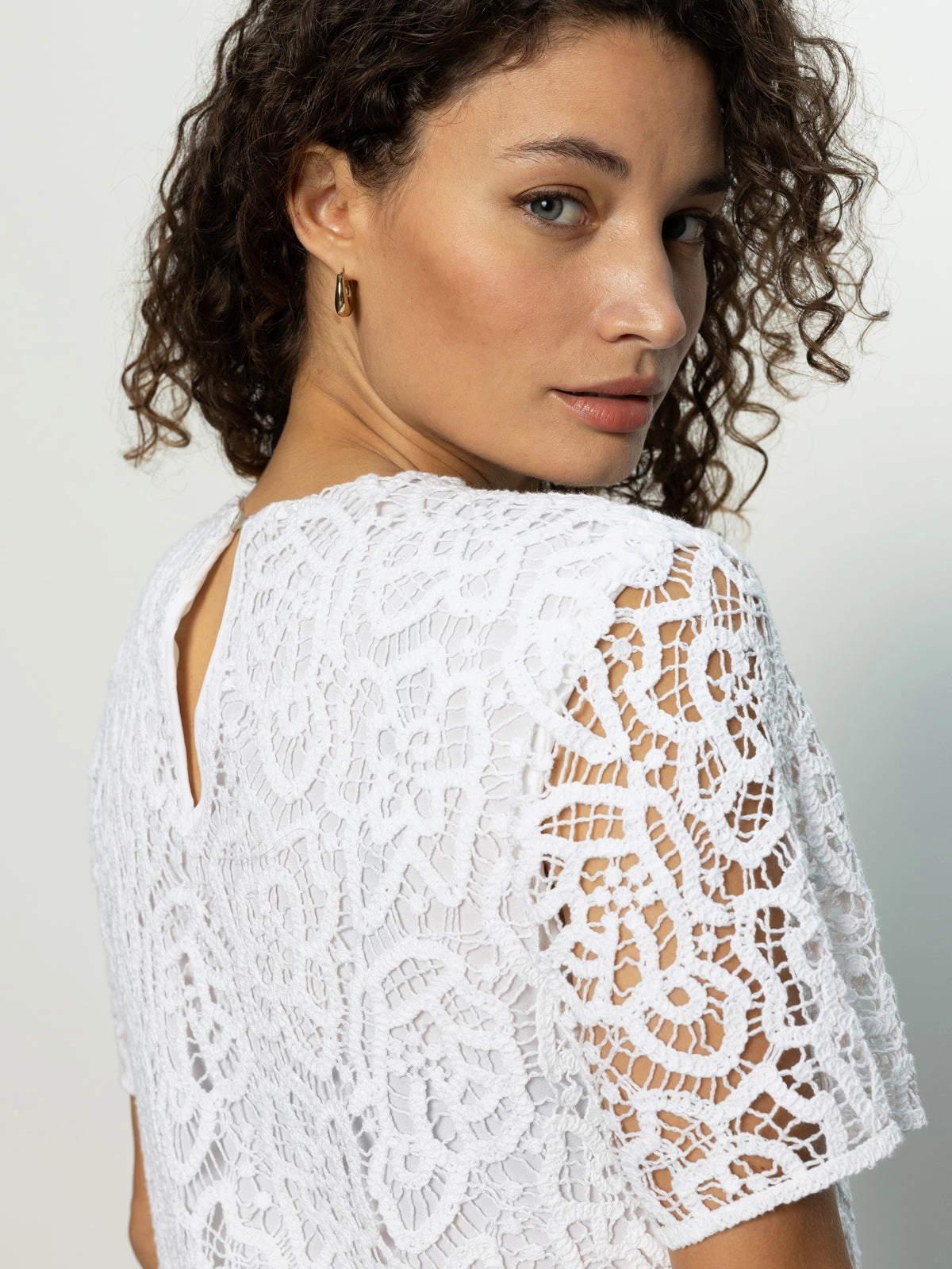 flowy style The Wanderer Lace Dress White