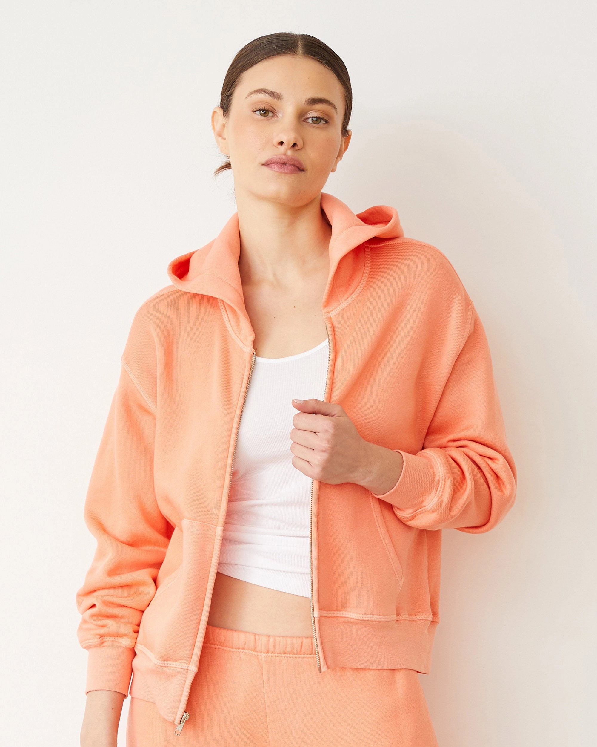 Formal Essential Teddy Fleece Relaxed Zip Up Hoody