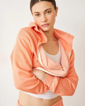 Teddy Fleece Relaxed Zip Up Hoody Modern Event