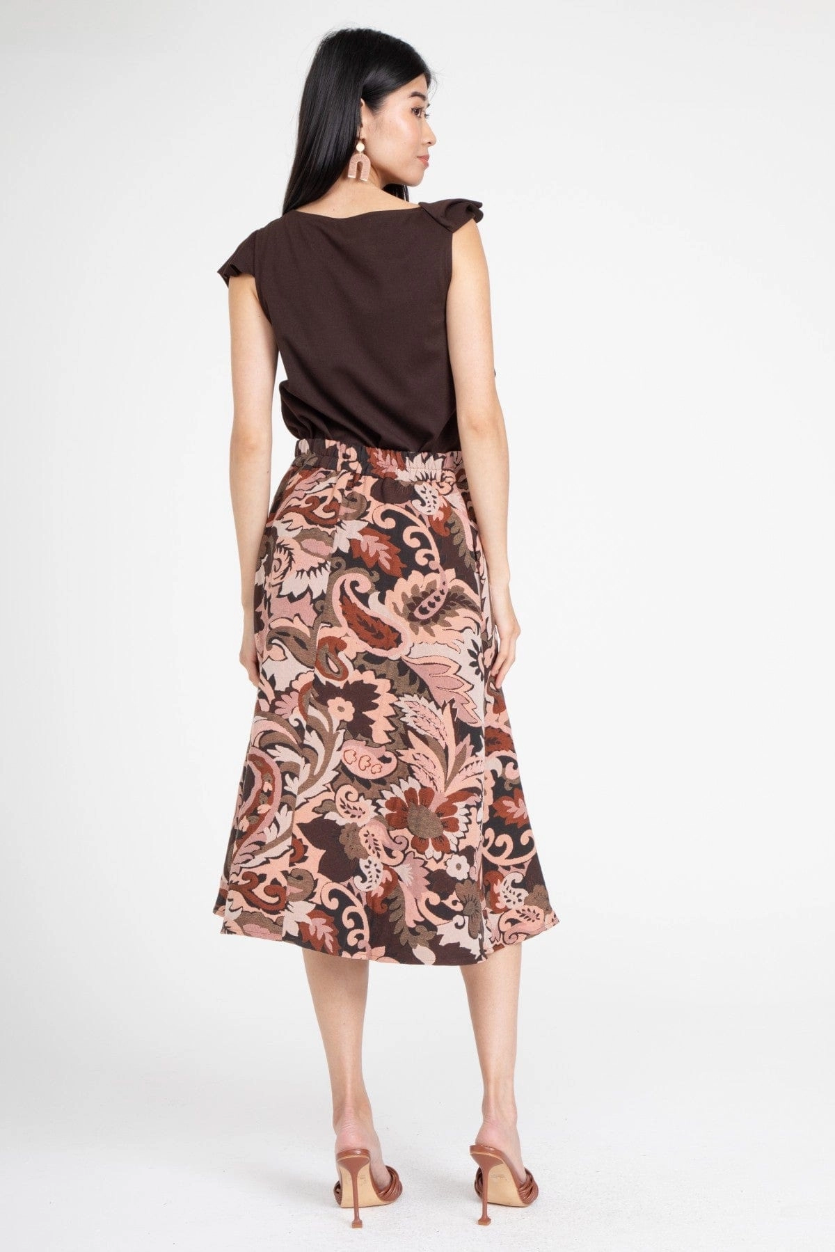 Formal Style Liv Skirt  Henna Paisley