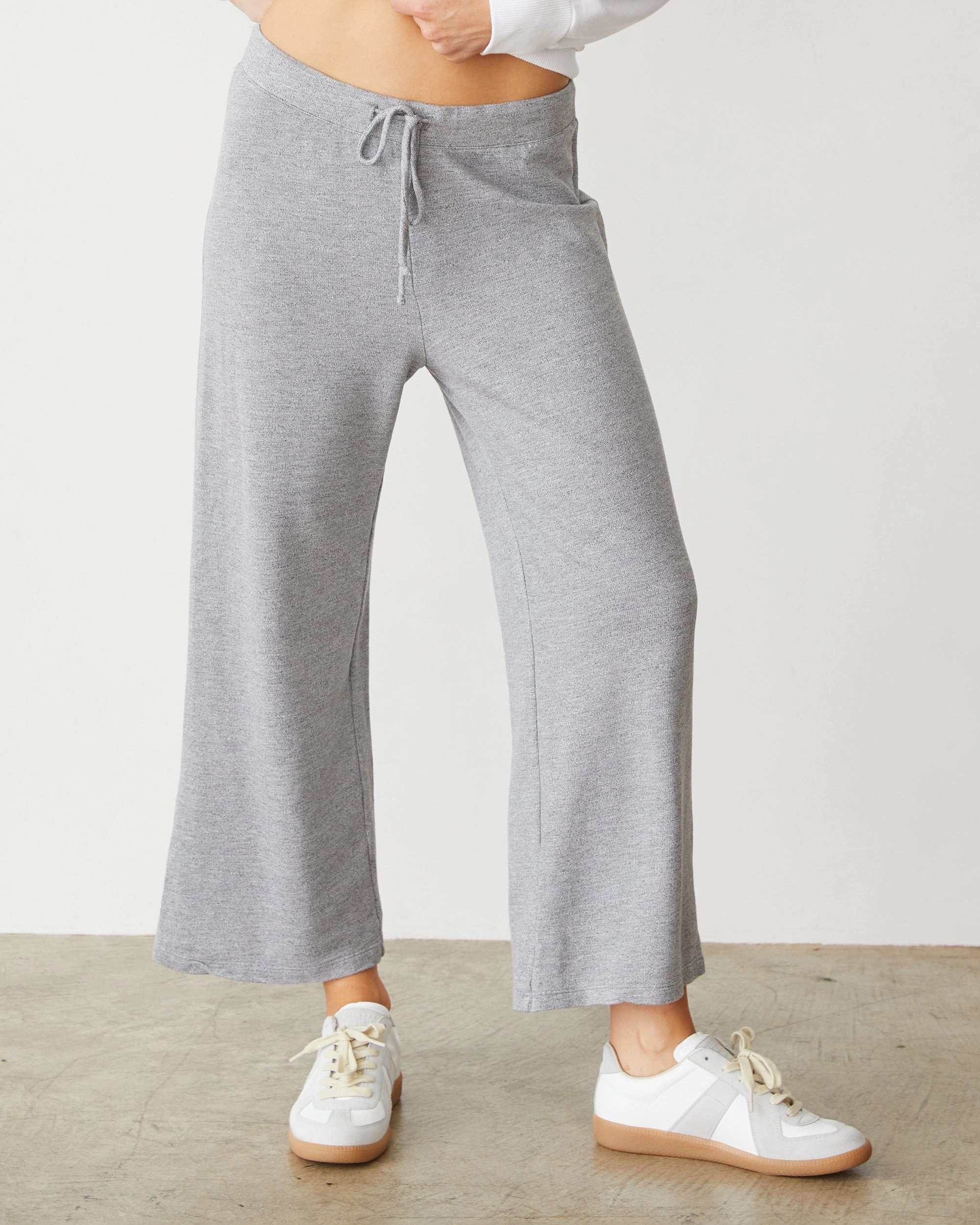 Lightweight fabric wear Supersoft French Terry Crop Lounge Pant