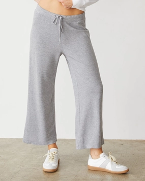 Lightweight fabric wear Supersoft French Terry Crop Lounge Pant