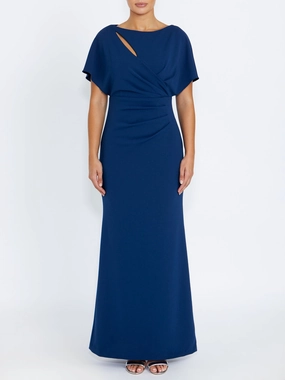 Alina Ocean Gown Calm Drape Earth Colors