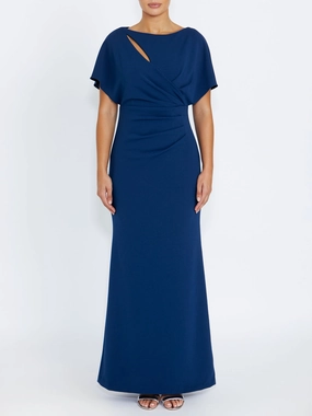 Alina Ocean Gown Calm Drape Earth Colors