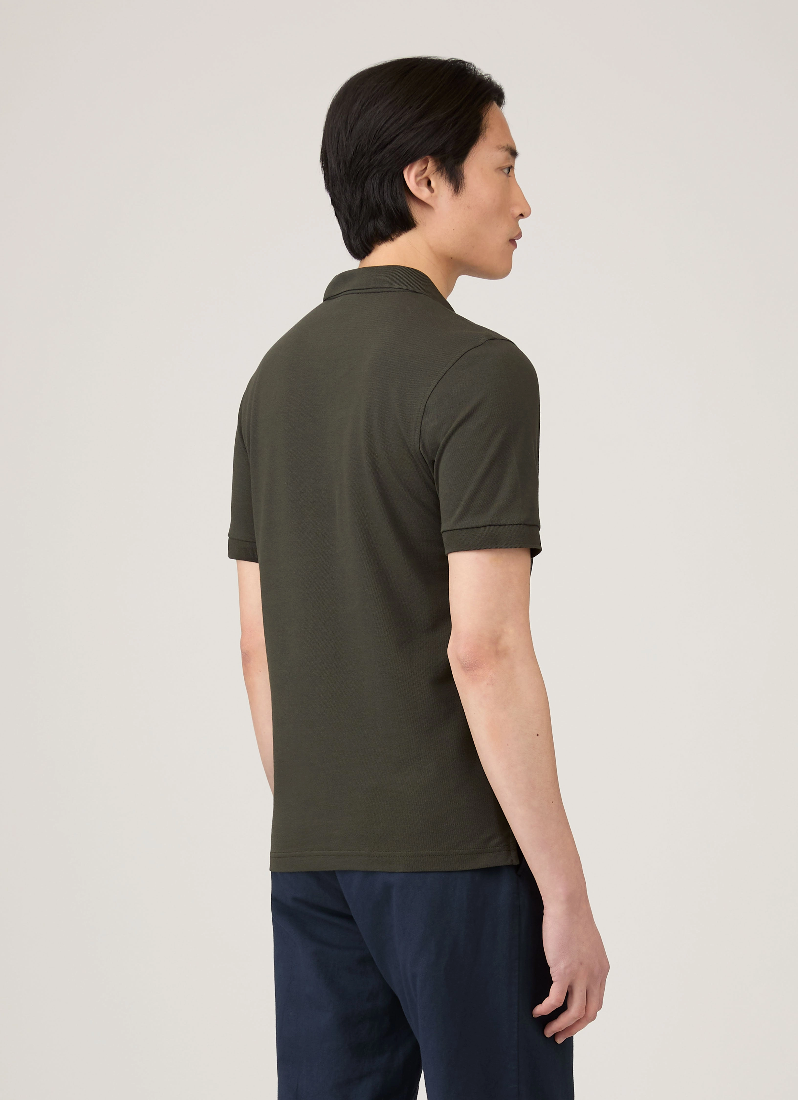 Fresh Style Men's Piqu?? Polo Shirt in Dark Green